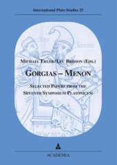 book Gorgias - Menon: Selected Papers from the Seventh Symposium Platonicum