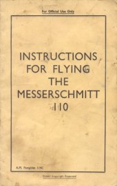 book Instructions for flying the Messerschmitt Me-110