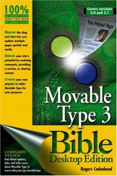 book Movable Type 3.0 Bible