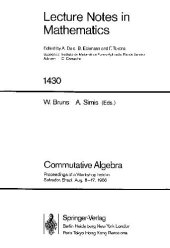 book Commutative Algebra: Proceedings of a Workshop Held in Salvador, Brazil, August 8-17, 1988