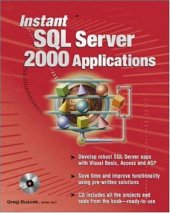 book Instant SQL server 2000 applications