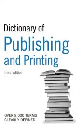 book Dictionary of Publishing and Printing