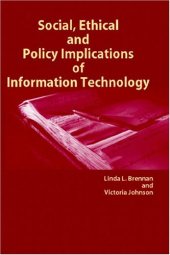 book Social, Ethical and Policy Implications of Information Technology