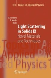 book Light Scattering in Solids IX: Novel Materials and Techniques
