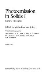 book Photoemission in Solids I: General Principles