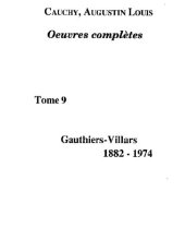 book Œuvres complètes