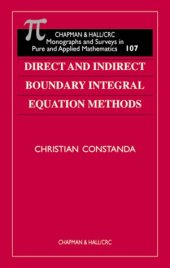 book Direct and Indirect Boundary Integral Equation Methods