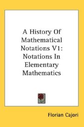 book A History of Elementary Mathematics