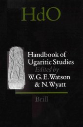 book Handbook of Ugaritic Studies (Handbook of Oriental Studies)