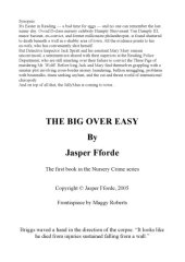 book The Big Over Easy: A Nursery Crime