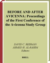 book Before and After Avicenna: Proceedings of the First Conference of the Avicenna Study Group