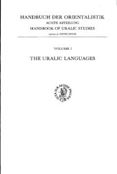 book The Uralic Languages: Description, History and Foreign Influences