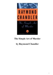 book The Simple Art of Murder