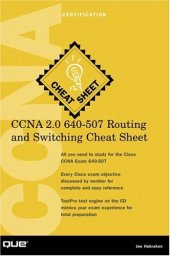 book CCNA 2.0 640-507 Routing and Switching Cheat Sheet