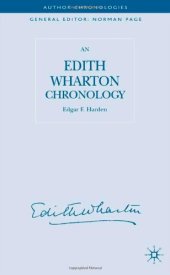 book An Edith Wharton Chronology