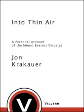 book Into Thin Air (Turtleback School & Library Binding Edition)