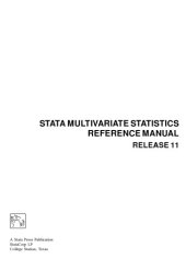 book Stata Multivariate Statistics Reference Manual: Release 11