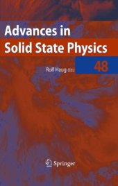 book Advances in Solid State Physics