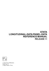 book Stata Longitudinal-Data Panel-Data Reference Manual: Release 11