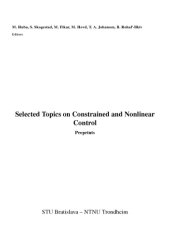 book Selected Topics on Constrained and Nonlinear Control: Preprints