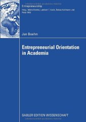 book Entrepreneurial Orientation in Academia