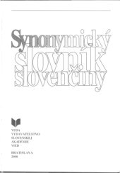 book Synonimický slovník slovenčiny