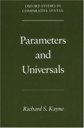 book Parameters and Universals (Oxford Studies in Comparative Syntax)