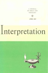 book Interpretation. A Journal of Bible and Theology 41 (April, 1987): The Sermon on the Mount