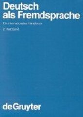 book Deutsch als Fremdsprache: Ein internationales Handbuch. 2. Halbband