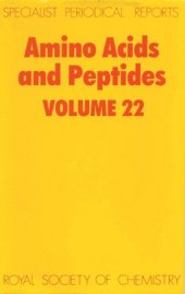 book Amino Acids and Peptides (SPR Amino Acids, Peptides (RSC)) vol. 22