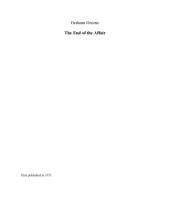 book The End of the Affair (Twentieth Century Classics)