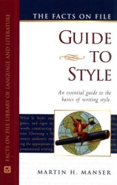 book The Facts on File Guide to Style: N. (Writers Reference)