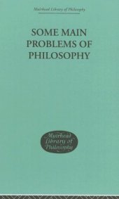 book Some Main Problems of Philosophy