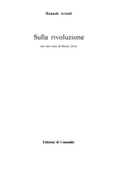 book Sulla rivoluzione