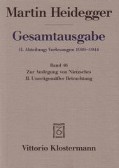 book Zur Auslegung von Nietzsches II. Unzeitgemäßer Betrachtung