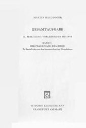 book Die Frage nach dem Ding: Zu Kants Lehre von den transzendentalen Grundsätzen (Wintersemester 1935-36)