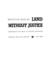 book Land Without Justice