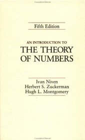 book An Introduction to the Theory of Numbers