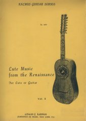 book Lute musIc from the Renaissance, for lute or guitar, vol.2