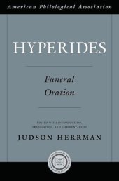 book Hyperides: Funeral Oration (American Classical Studies)