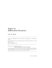 book Topics in Differential Geometry