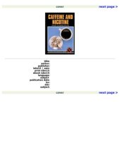 book Caffeine and Nicotine (Drug Abuse Prevention Library)