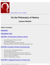 book ON THE PHILOSOPHY OF HISTORY.