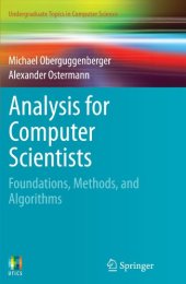 book Analysis for Computer Scientists: Foundations, Methods, and Algorithms