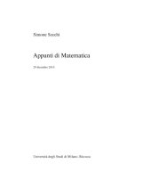 book Appunti di matematica