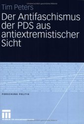 book Der Antifaschismus der PDS aus antiextremistischer Sicht