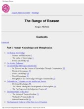 book The range of reason