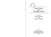 book Social Theory for a Changing Society