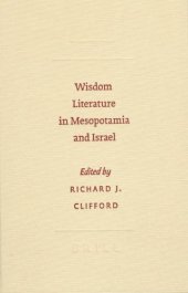 book Wisdom Literature in Mesopotamia and Israel (Society of Biblical Literature - Symposium)