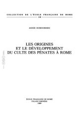 book Les origines et le développement du culte des pénates à Rome